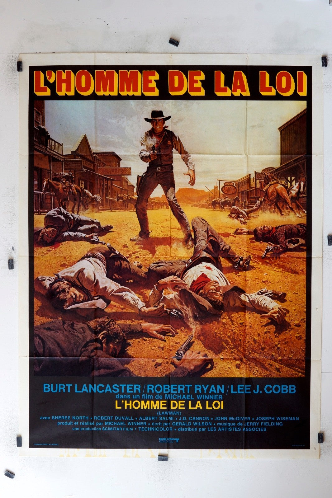 L’HOMME DE LA LOI BURT LANCASTER POSTER ORIGINAL 120x160
