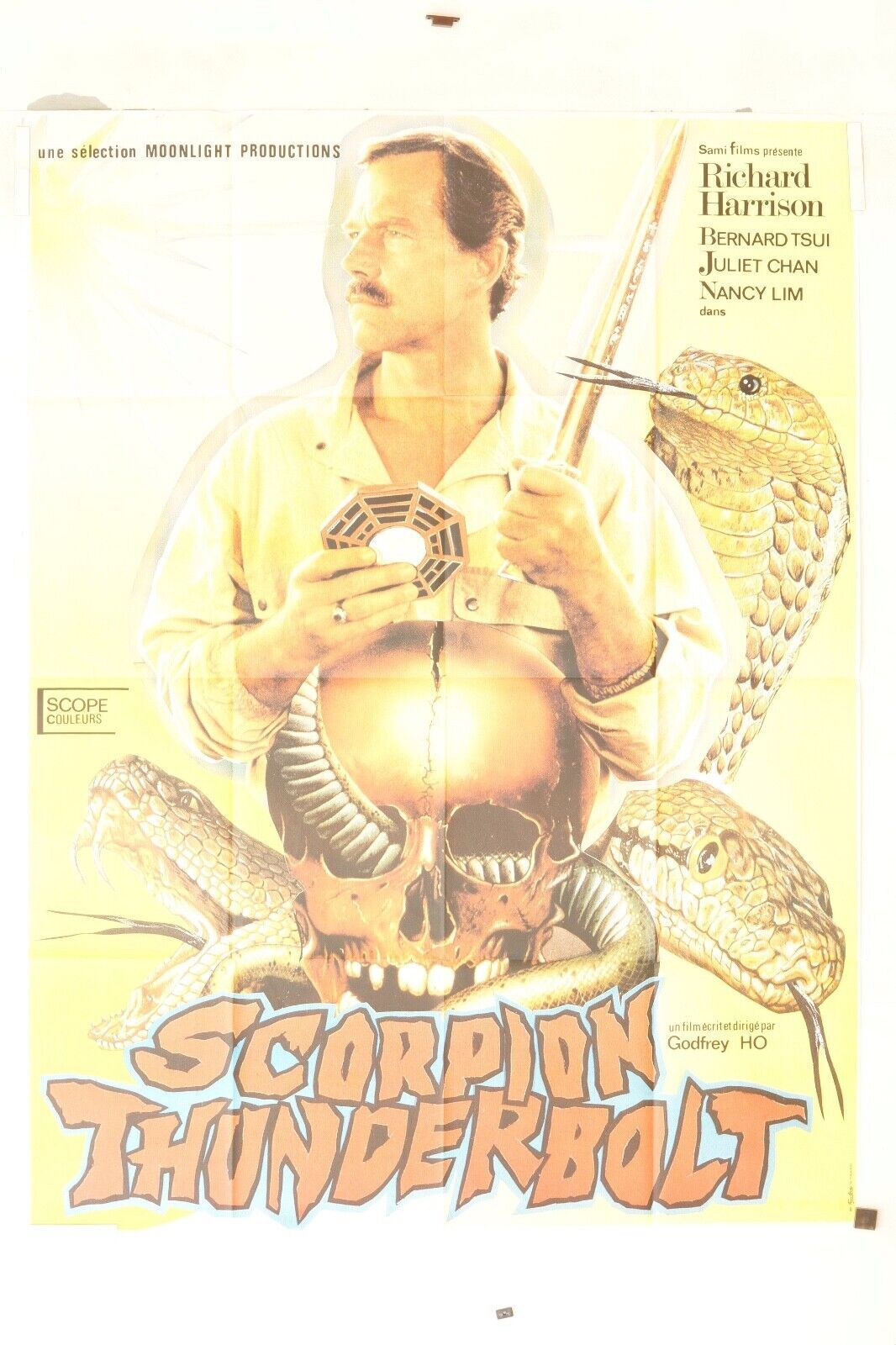 Scorpion Thunderbolt ORIGINAL MOVIE POSTER 120x160 Richard Harrison