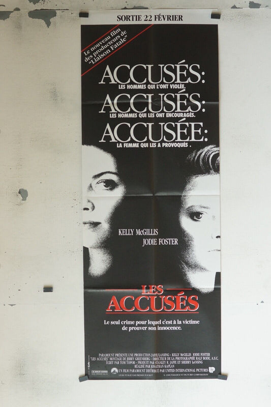 LES ACCUSÉS MOVIE POSTER ORIGINAL 60x160 JODIE FOSTER