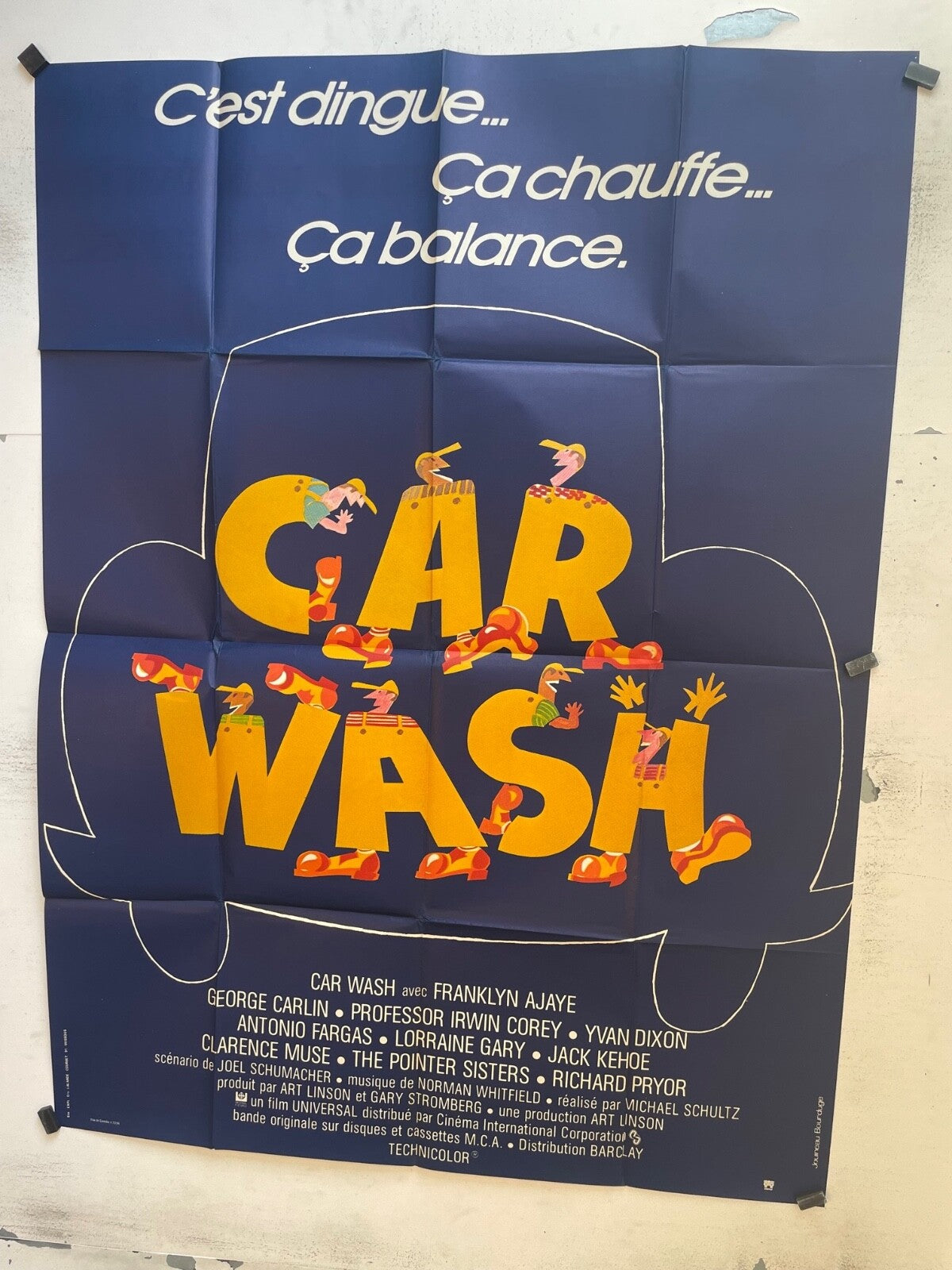 CAR WASH MOVIE POSTER ORIGINAL 120x160 FRANKLYN AJAYE