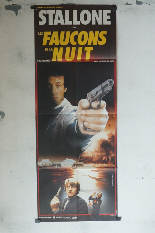 LES FAUCONS DE LA NUIT 60x160 ORIGINAL POSTER SYLVESTER STALLONE