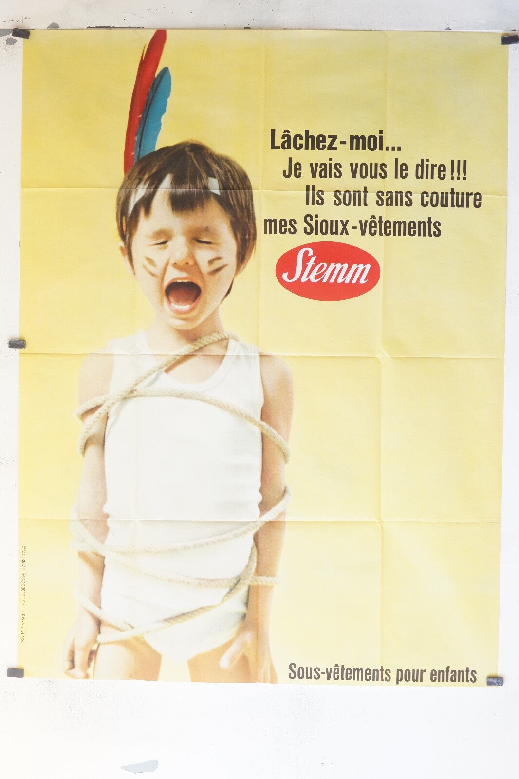 STEMM AFFICHE DE PUBLICITÉ ORIGINAL POSTER 120x160