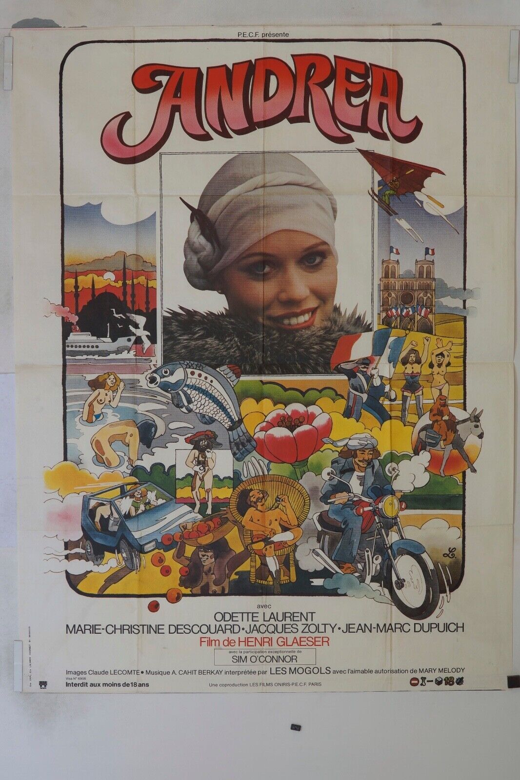 ANDREA MOVIE POSTER ORIGINAL 120x160 ODETTE LAURENT