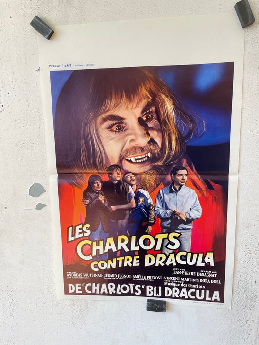 LES CHARLOTS CONTRE DRACULA POSTER ORIGINAL (40X60) ANDRÉAS VOUTSINAS – GÉRARD