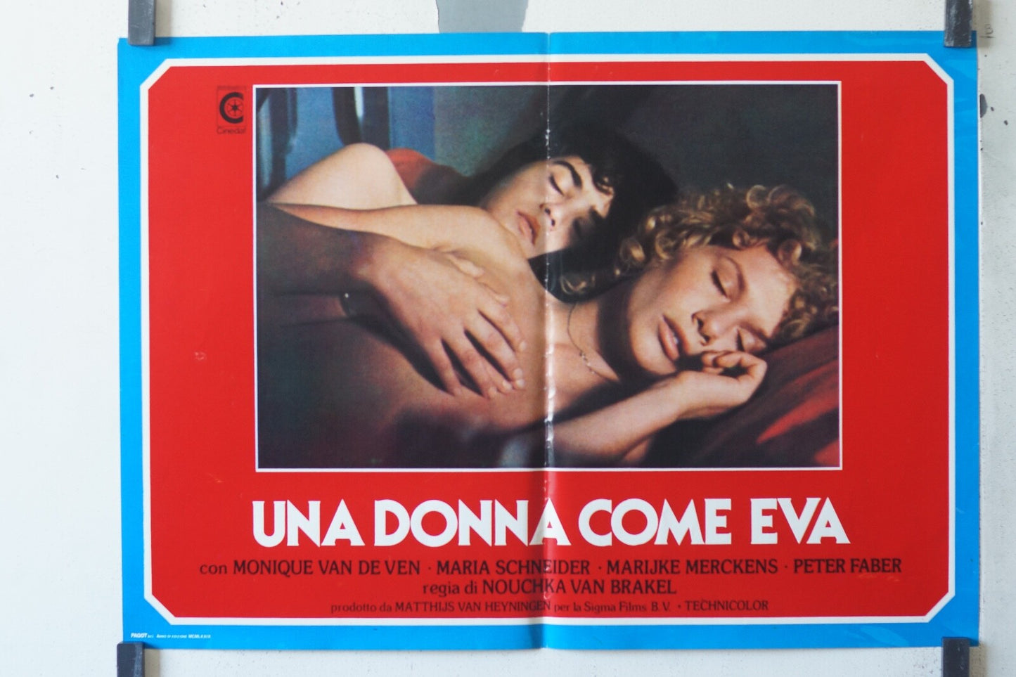 UNA DONNA COME EVA MOVIE POSTER ORIGINAL 64x46 Monique Van De Ven , Maria 