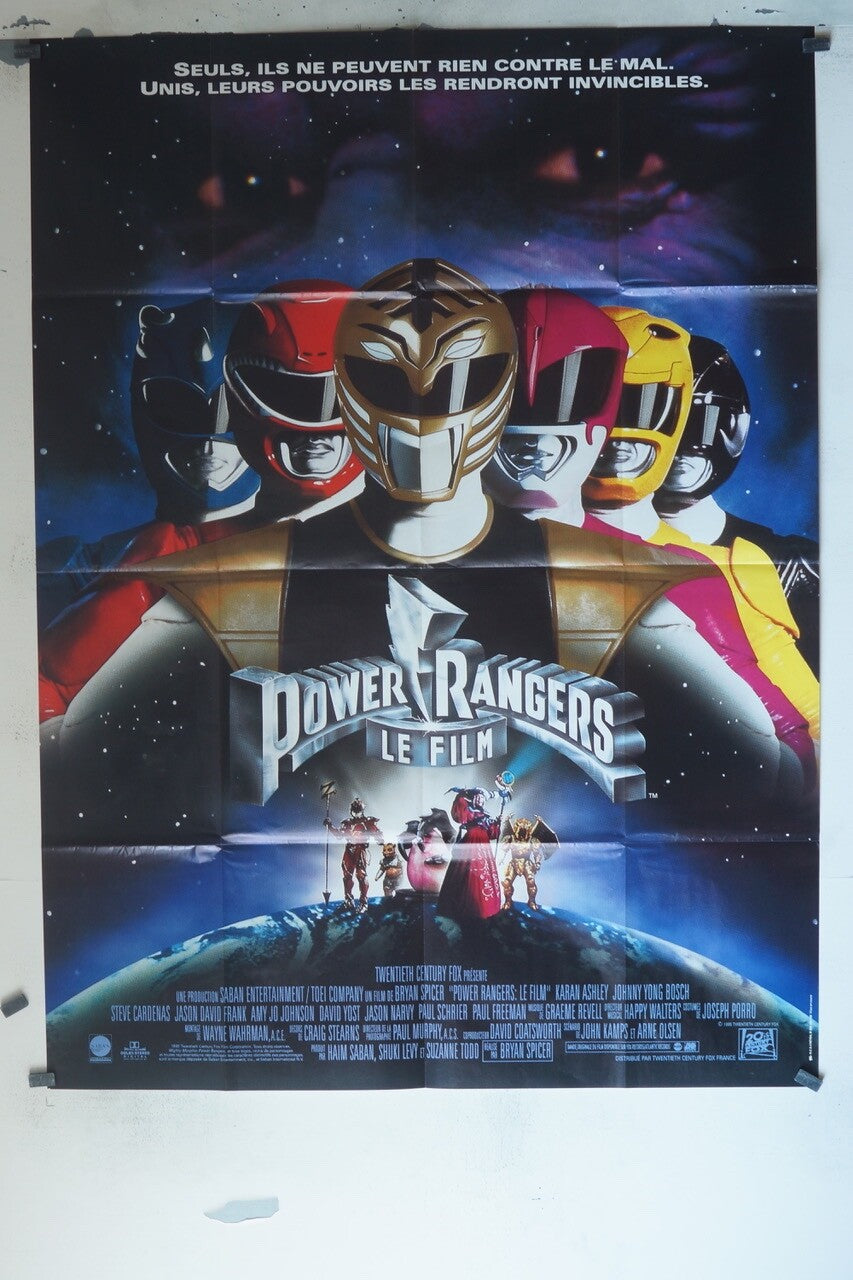 POWER RANGERS « LE FILM’ POSTER ORIGINAL120x160 KARAN ASHLEY, ,JOHNNY YONG BOSCH