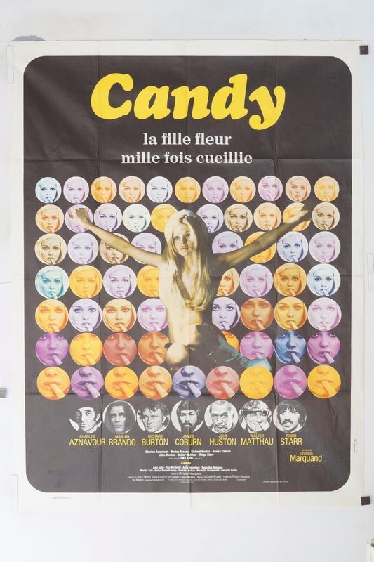 CANDY ORIGINAL MOVIE POSTER 120x160 CHARLES AZNAVOUR