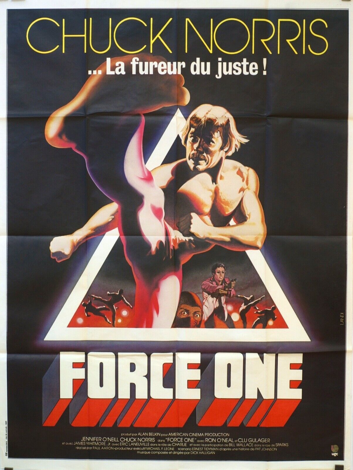 FORCE ONE MOVIE POSTER ORIGINAL (120X160) CHUCK NORRIS