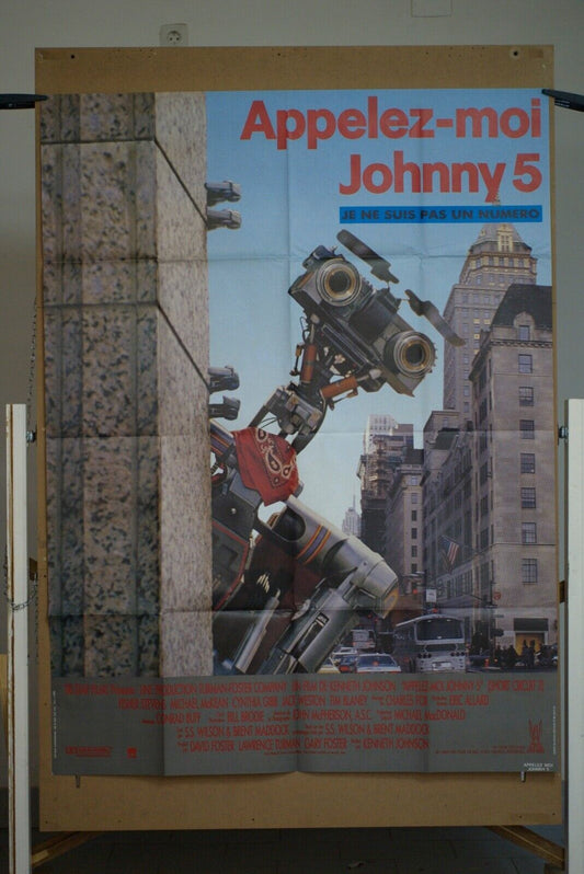 APPELEZ-MOI, JOHNNY 5 ORIGINAL MOVIE POSTER 120x160 Kenneth Johnson