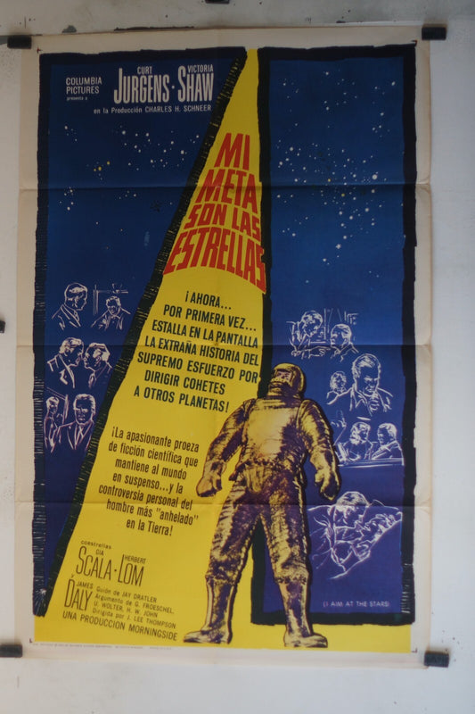 MI META SON LAS ESTRELLAS (70X100) ORIGINAL MOVIE POSTER CURT JURGENS