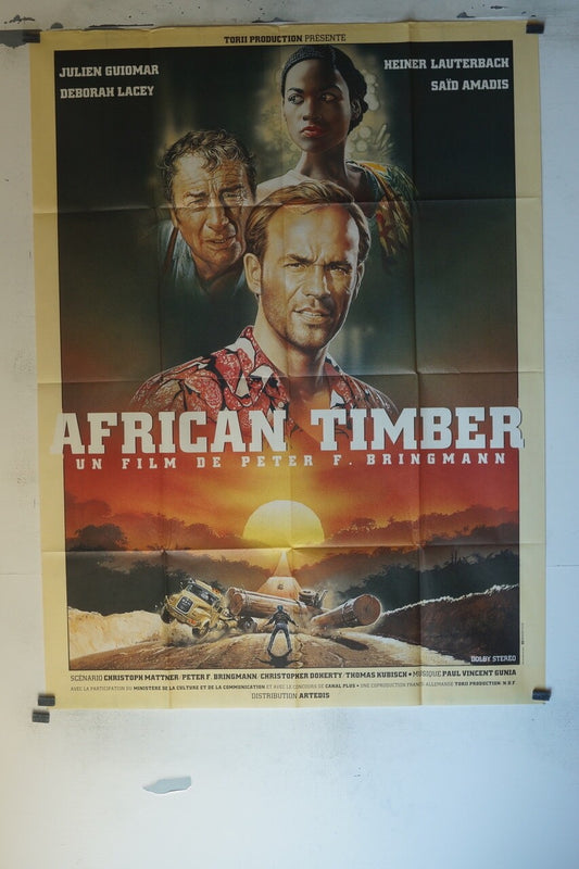AFRICAN TIMBER MOVIE POSTER ORIGINAL 120x160 JULIEN GUIOMAR – DEBORAH LACEY