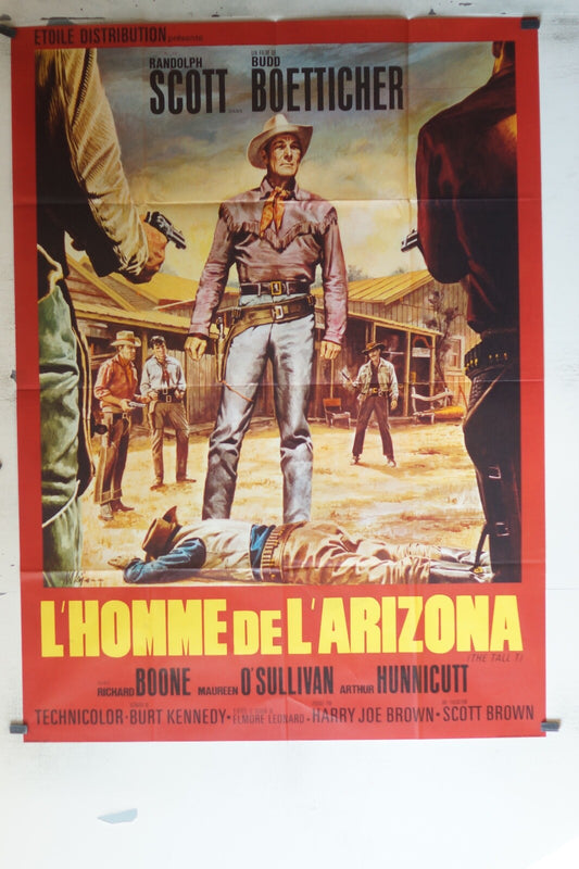 HOMME DE L’ARIZONA (L’) ORIGINAL MOVIE POSTER 120x160 Randolph Scott
