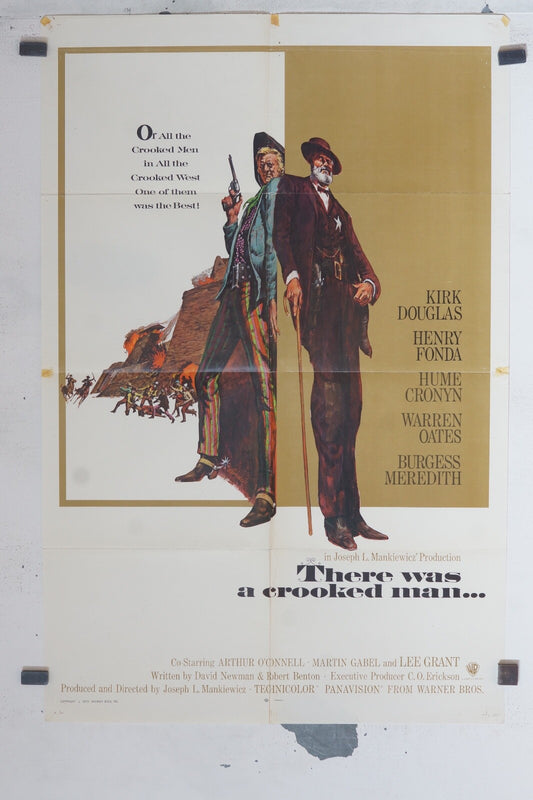 THERE WAS A CROOKED MAN (69x103) ORIGINAL POSTER, Joseph . L.Mankiewiez 