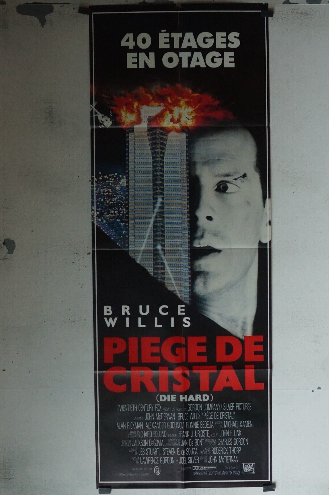 PIÈGE DE CRISTAL 60x160 ORIGINAL BRUCE WILLIS