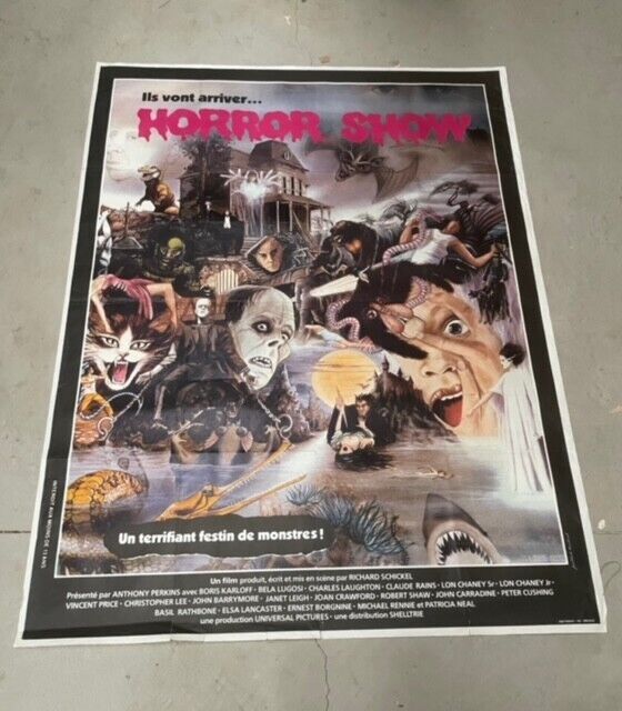 HORROR SHOW, MOVIE POSTER ORIGINAL 120x160 , BORIS KARLOFF
