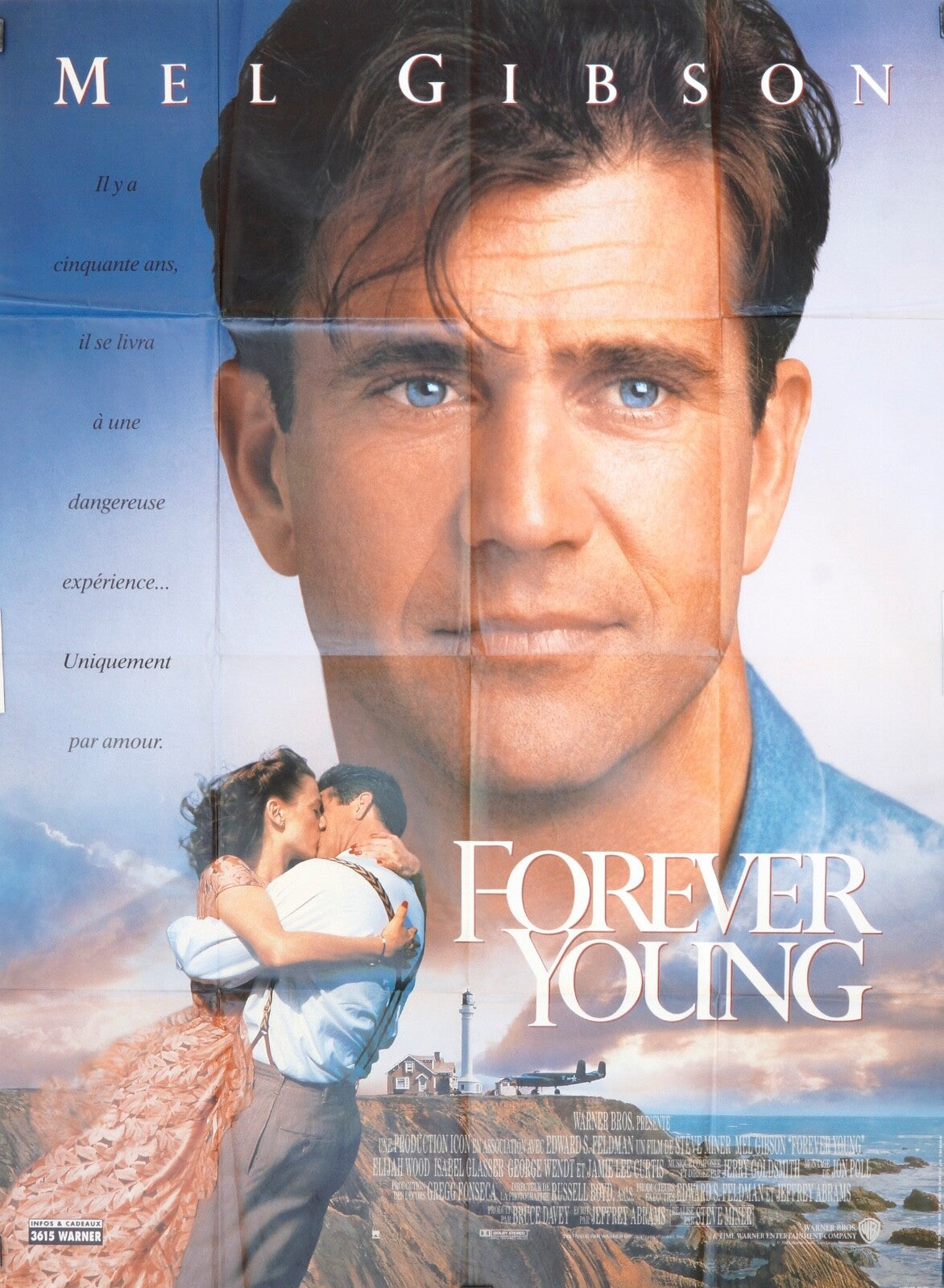 FOREVER YOUNG MOVIE POSTER ORIGINAL 120x160 MEL GIBSON