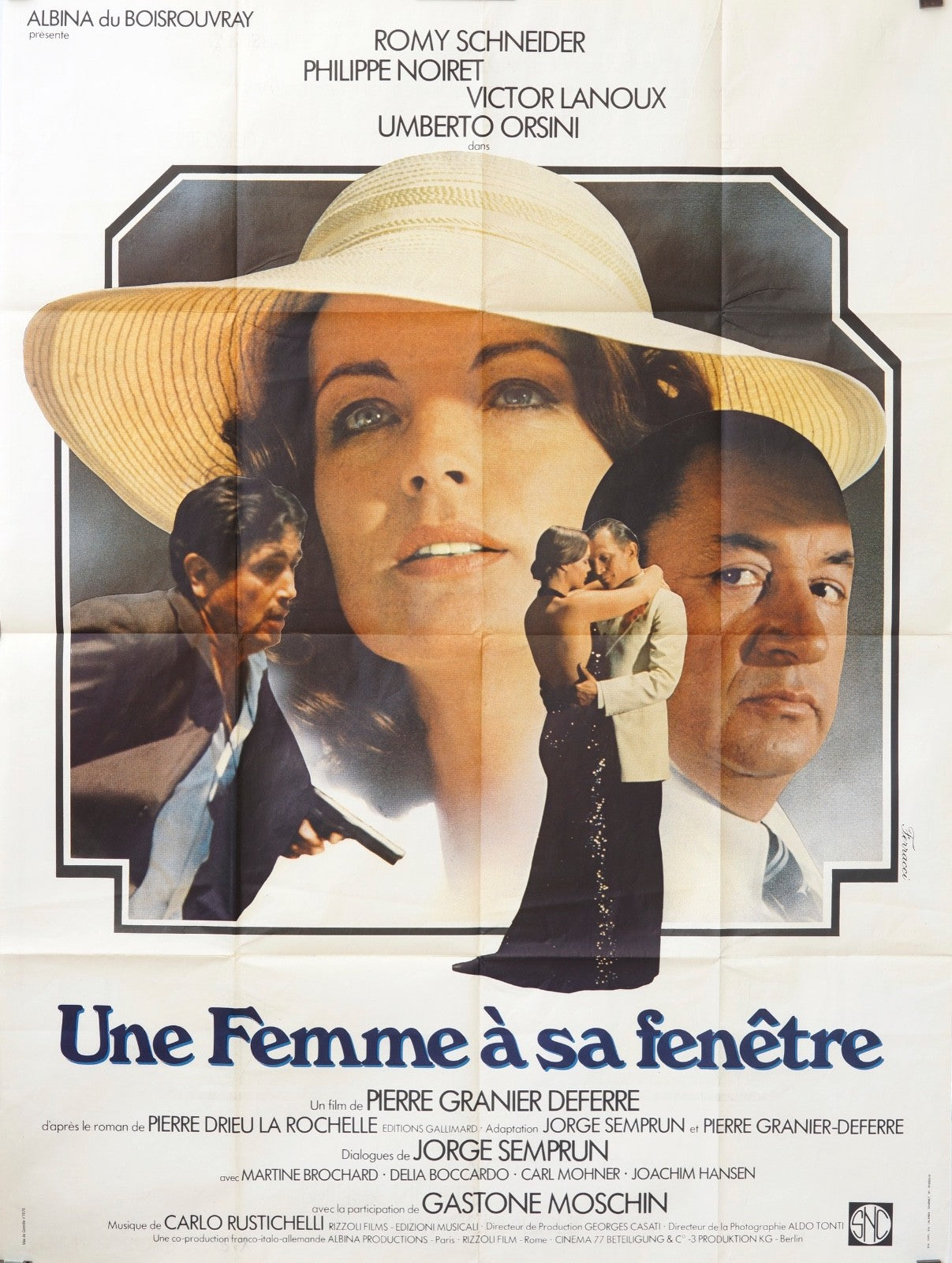 UNE FEMME À SA FENÊTRE  ROMY SCHNEIDER MOVIE POSTER ORIGINAL 120x160