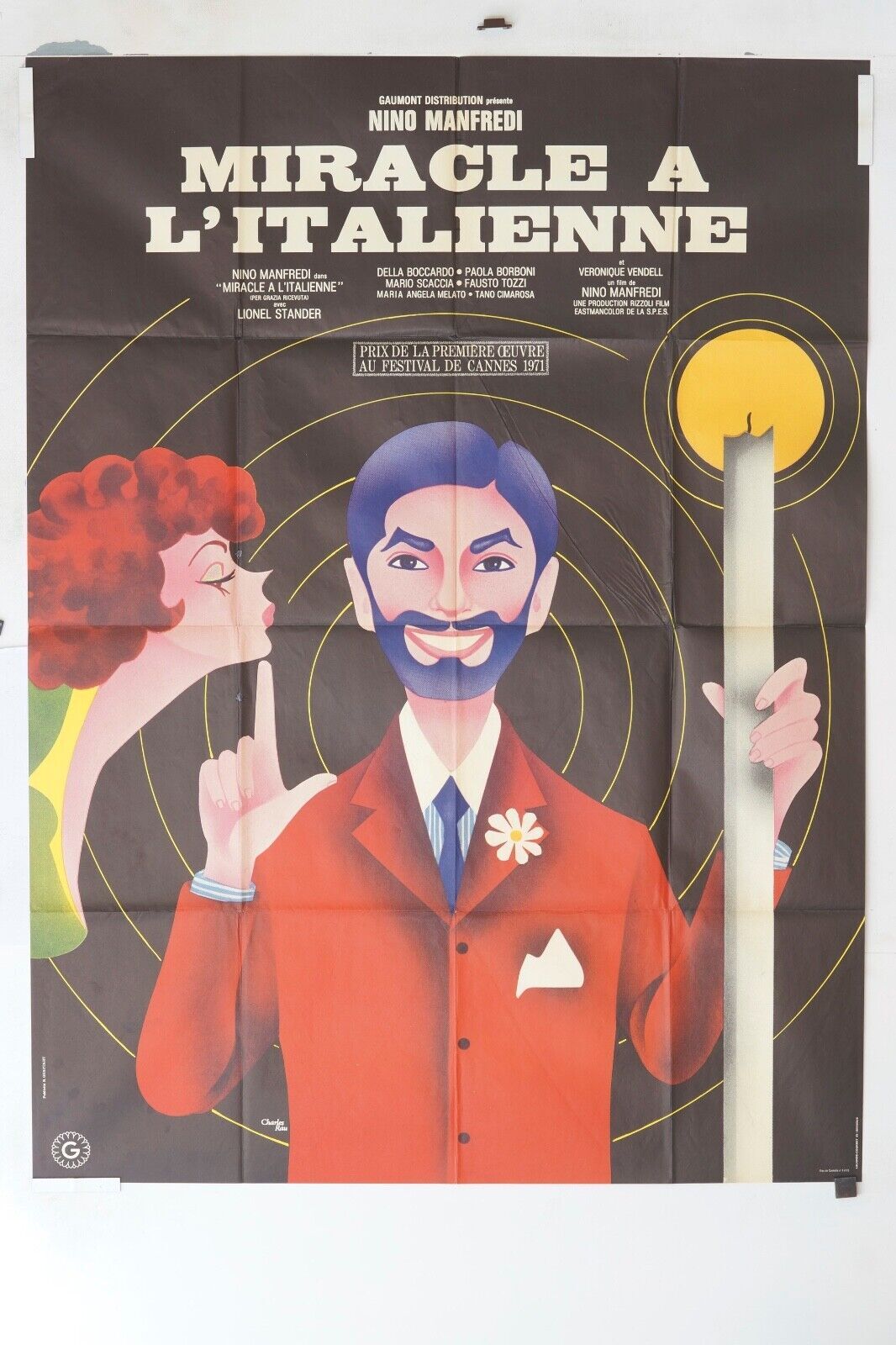 MIRACLE A L’ITALIENNE MOVIE POSTER ORIGINAL (120x160) NINO MANFREDI