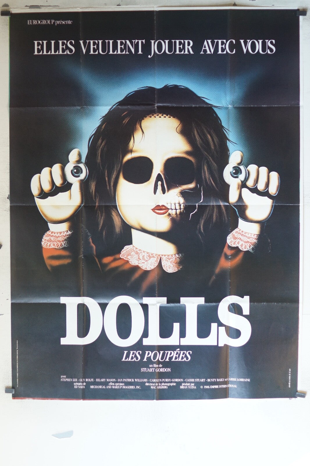 DOLLS – LES POUPEES ORIGINAL MOVIE POSTER 120x160 Carrie Lorraine , Stephen Lee 