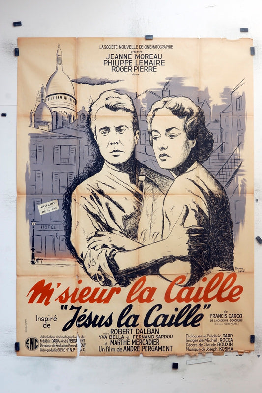 M’SIEUR LA CAILLE, « JÉSUS LA CAILLE » MOVIE POSTER ORIGINAL (120x160)