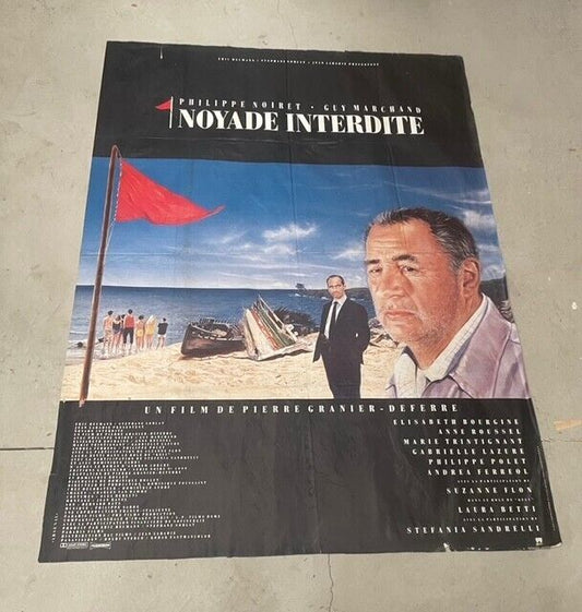 NOYADE INTERDITE, PHILIPPE NOIRET, MOVIE POSTER ORIGINAL 120x160