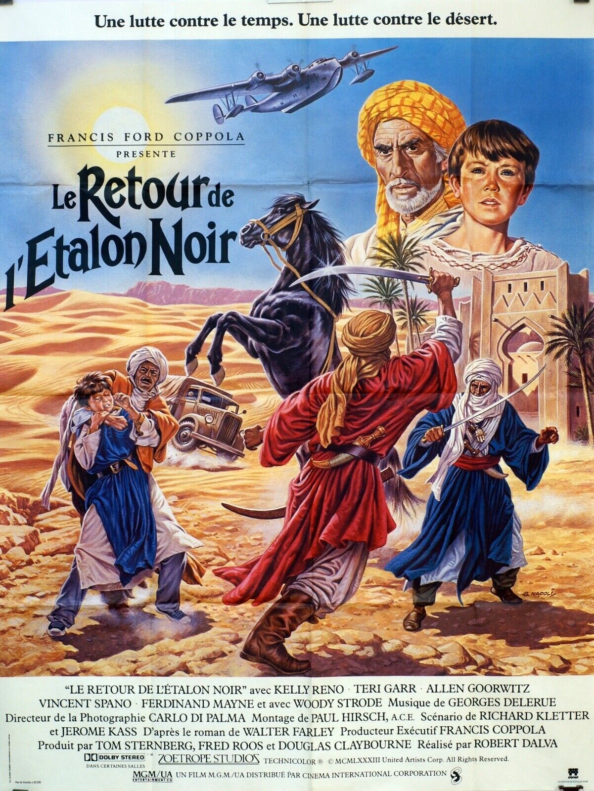 LE RETOUR DE L’ÉTALON NOIR MOVIE POSTTER  ORIGINAL 120x160 FRANCIS FORD COPPOLA