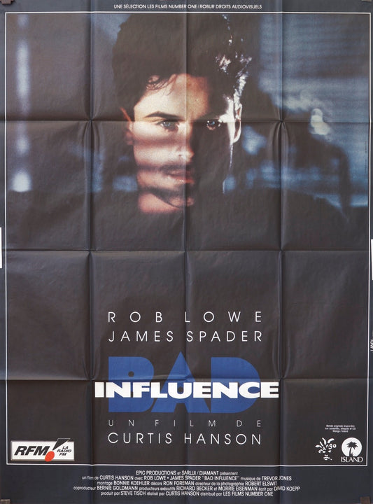 BAD INFLUENCE  ROB LOWE  MOVIE POSTER ORIGINAL 120x160