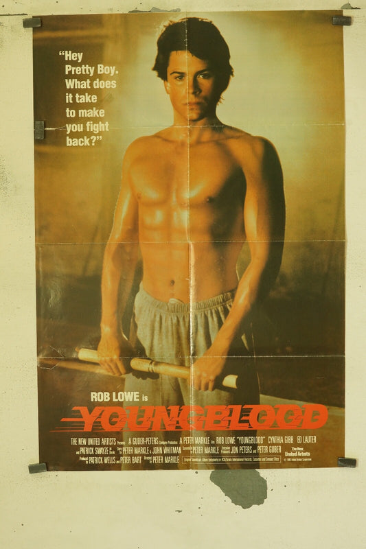 YOUNGBLOOD 70x100 ORIGINAL MOVIE POSTER ROB LOWE