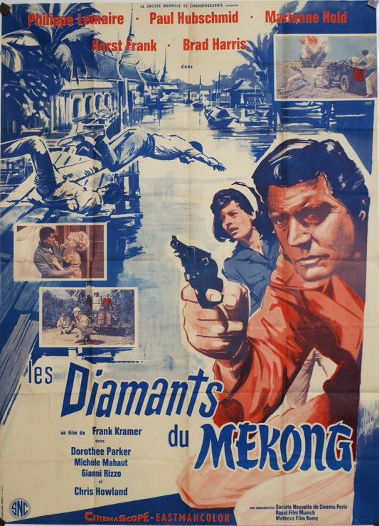 LES DIAMANTS DU MEKONG PHILIPPE LEMAIRE movie poster ORIGINAL 120x160