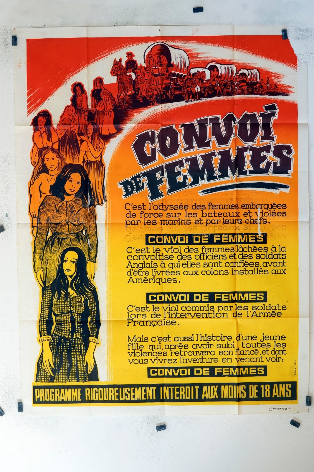 CONVOI DE FEMMES POSTER ORIGINAL 120x160