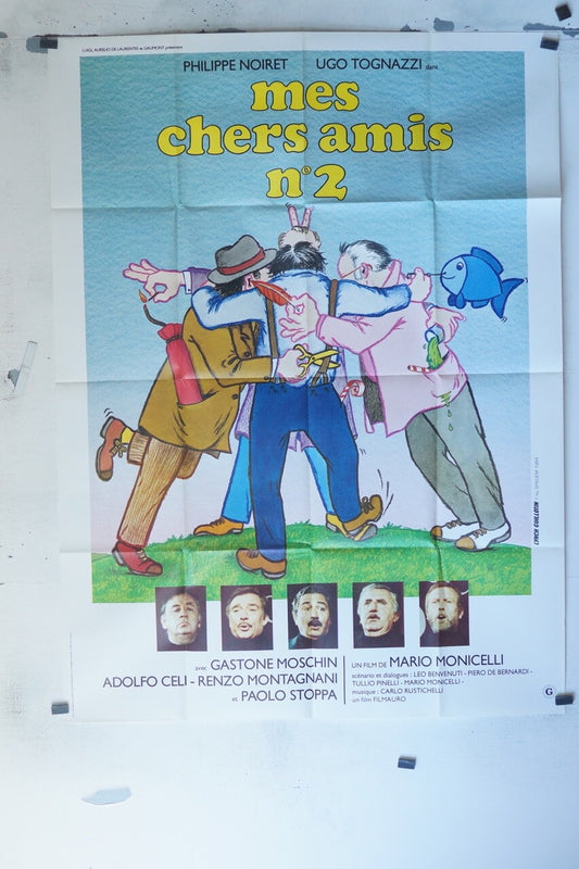 MES CHERS AMIS N°2 ORIGINAL 120x160 PHILIPPE NOIRET – UGO TOGNAZZI