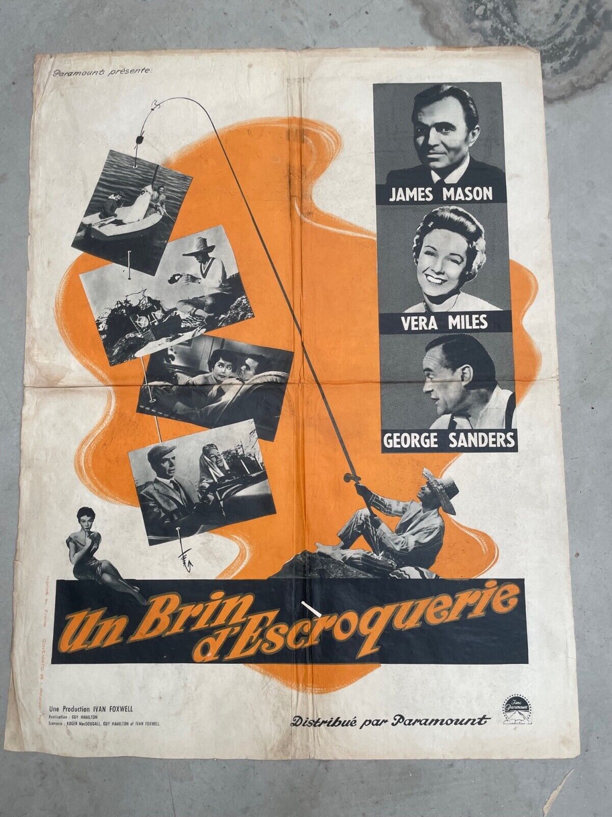 UN BRIN D’ESCROQUERIE  40x60 ORIGINAL  JAMES MASON