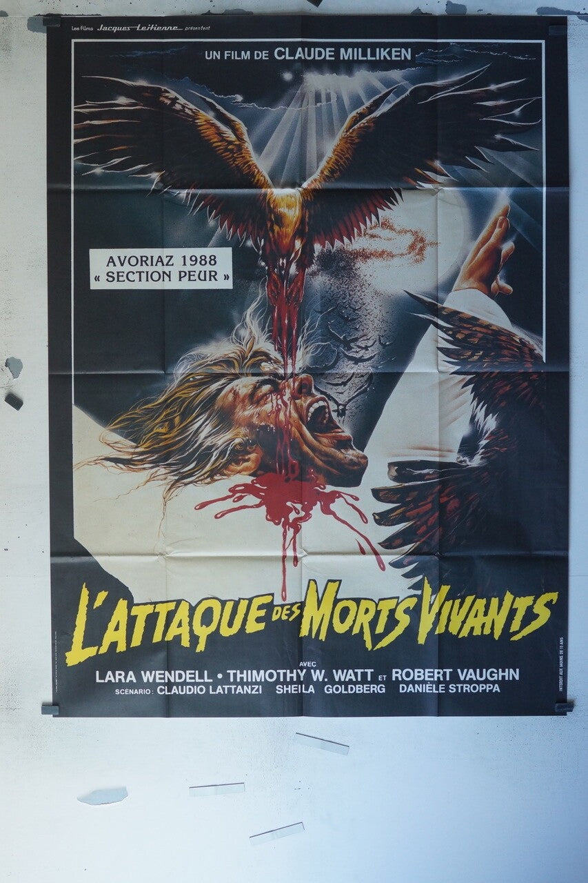 L’ATTAQUE DES MORTS VIVANTS MOVIE POSTER ORIGINAL 120x160 LARA WENDELL