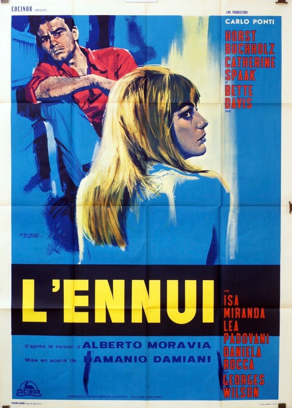 L’ENNUI ORIGINAL MOVIE POSTER 120x160 HORST JANSON