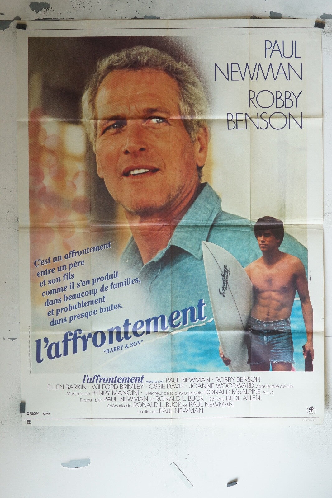 L’AFFRONTEMENT MOVIE POSTER ORIGINAL 120x160 PAUL NEWMAN