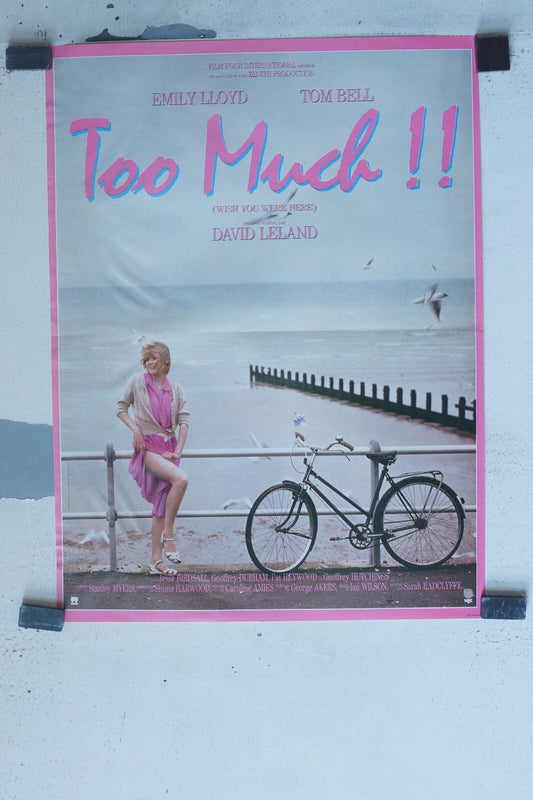 TOO MUCH !! POSTER ORIGINAL (40X60) EMILY LLOYD