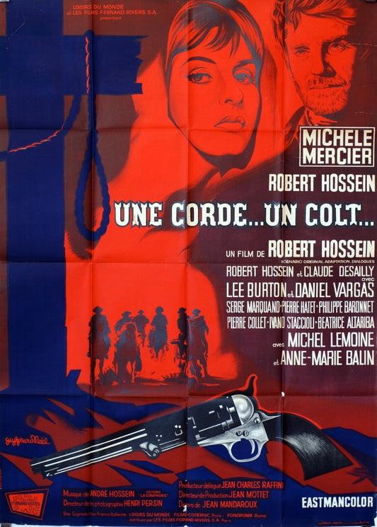 UNE CORDE…UN COLT MOVIE POSTER ORIGINAL 120x160  MICHELE MERCIER