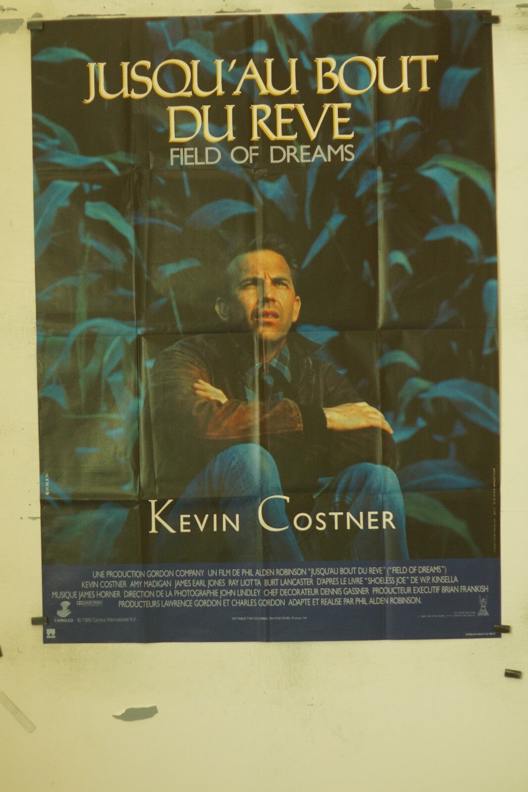JUSQU’AU BOUT DU RÊVE 120X160 KEVIN COSTNER ORIGINAL POSTER