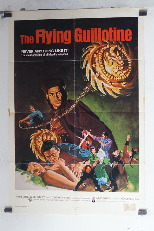 THE FLYING GUILLOTINE 70x100 ORIGINAL MOVIE POSTER RUNME SHAW, HO MENG HUA