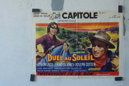 DUEL AU SOLEIL BELGIUM MOVIE POSTER MOVIE POSTER ORIGINAL 56x37 GREGORY PECK