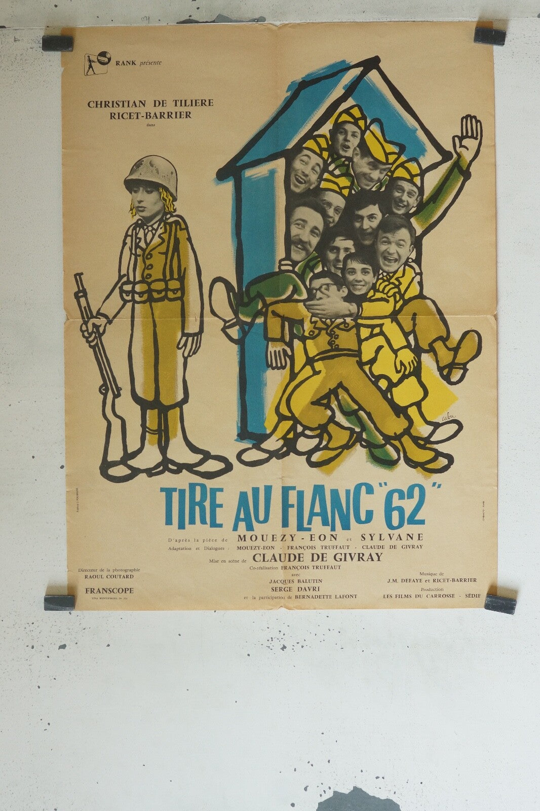 TIRE AU FLANC 62 MOVIE POSTER ORIGINAL (60X80) CHRISTIAN DE TILIERE – RICET