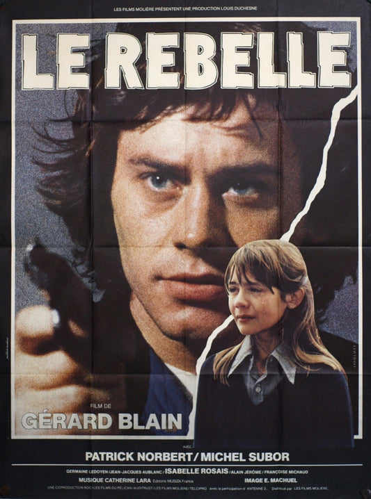 LE REBELLE MOVIE POSTER ORIGINAL 120x160 ROGER MOORE