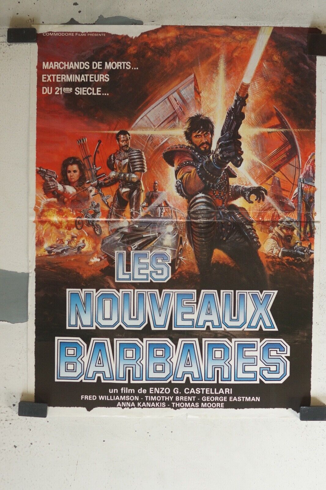 LES NOUVEAUX BARBARES ORIGINAL 40x60 FRED WILLIAMSON