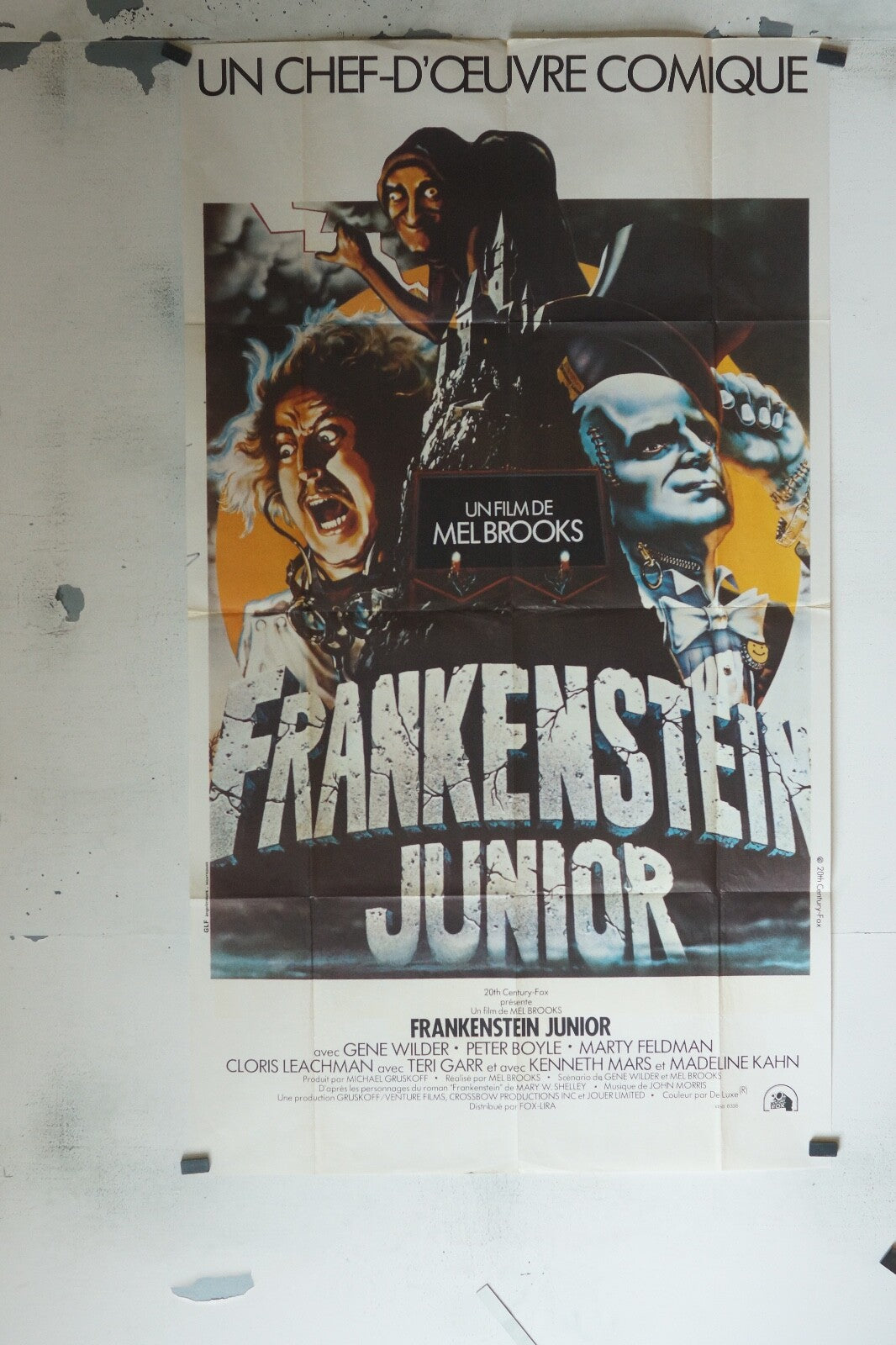FRANKENSTEIN JUNIOR MOVIE POSTER ORIGINAL 120x160 MEL BROOKS