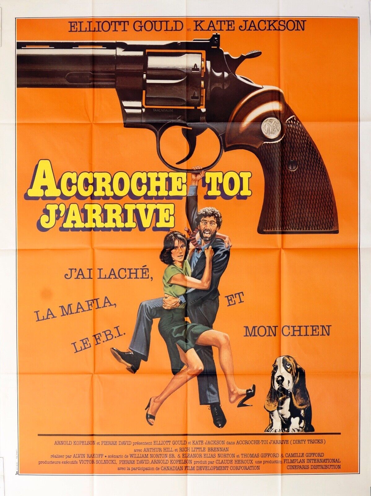 ACCROCHE TOI J’ARRIVE MOVIE POSTER ORIGINAL 120x160 ELLIOTT GOULD