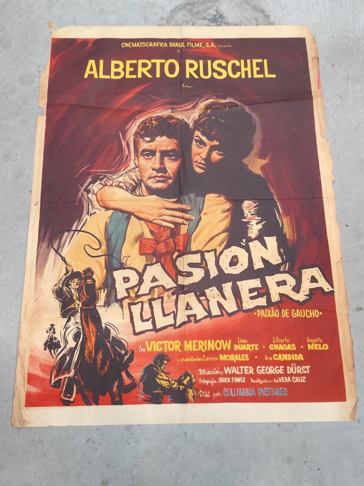 PASSION LLANERA MOVIE POSTER ORIGINAL (60X80) ALBERTO RUSHEL