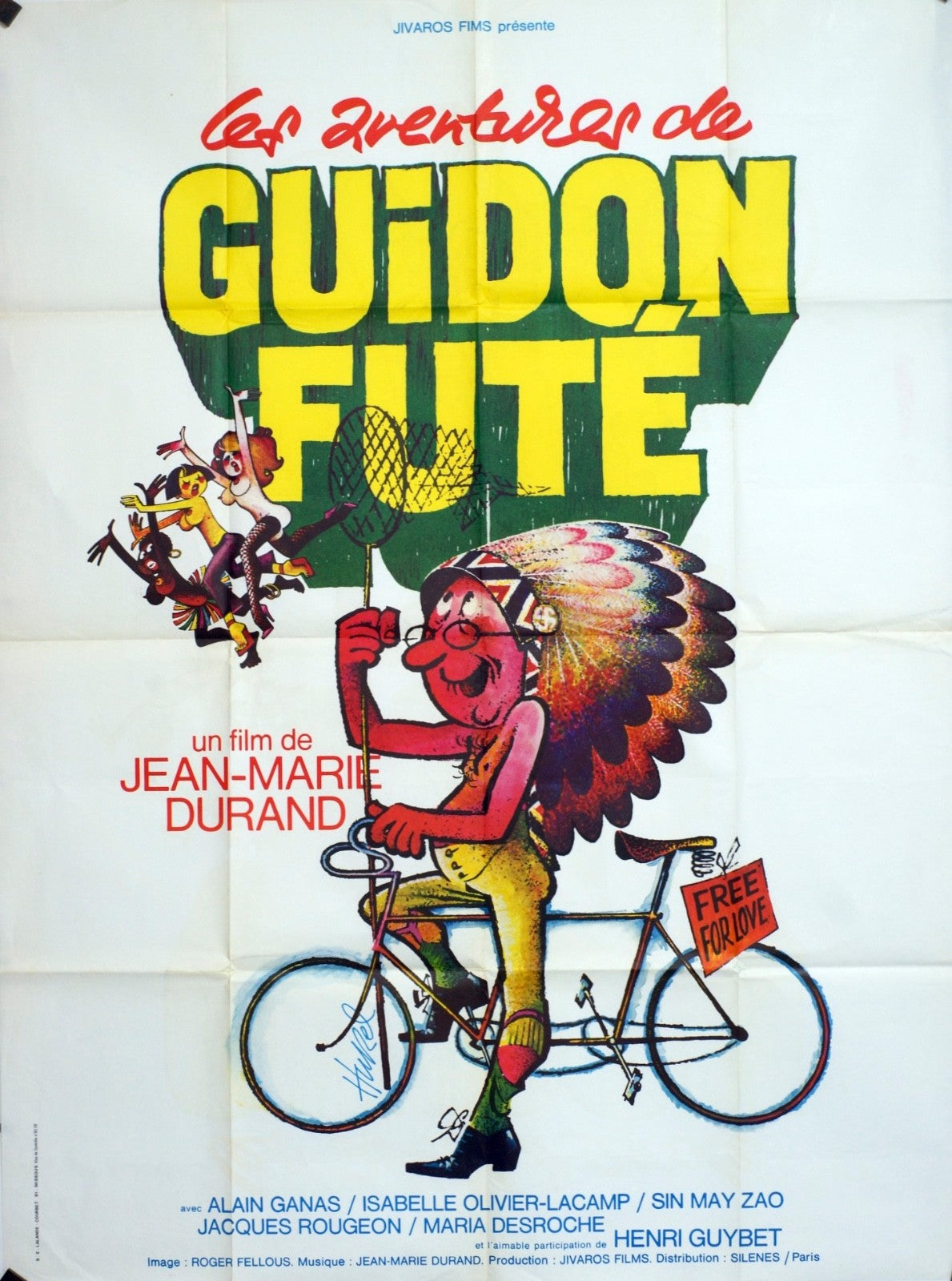 LES AVENTURES DE GUIDON FUTÉ JEAN-MARIE DURAND movie poster ORIGINAL 120x160