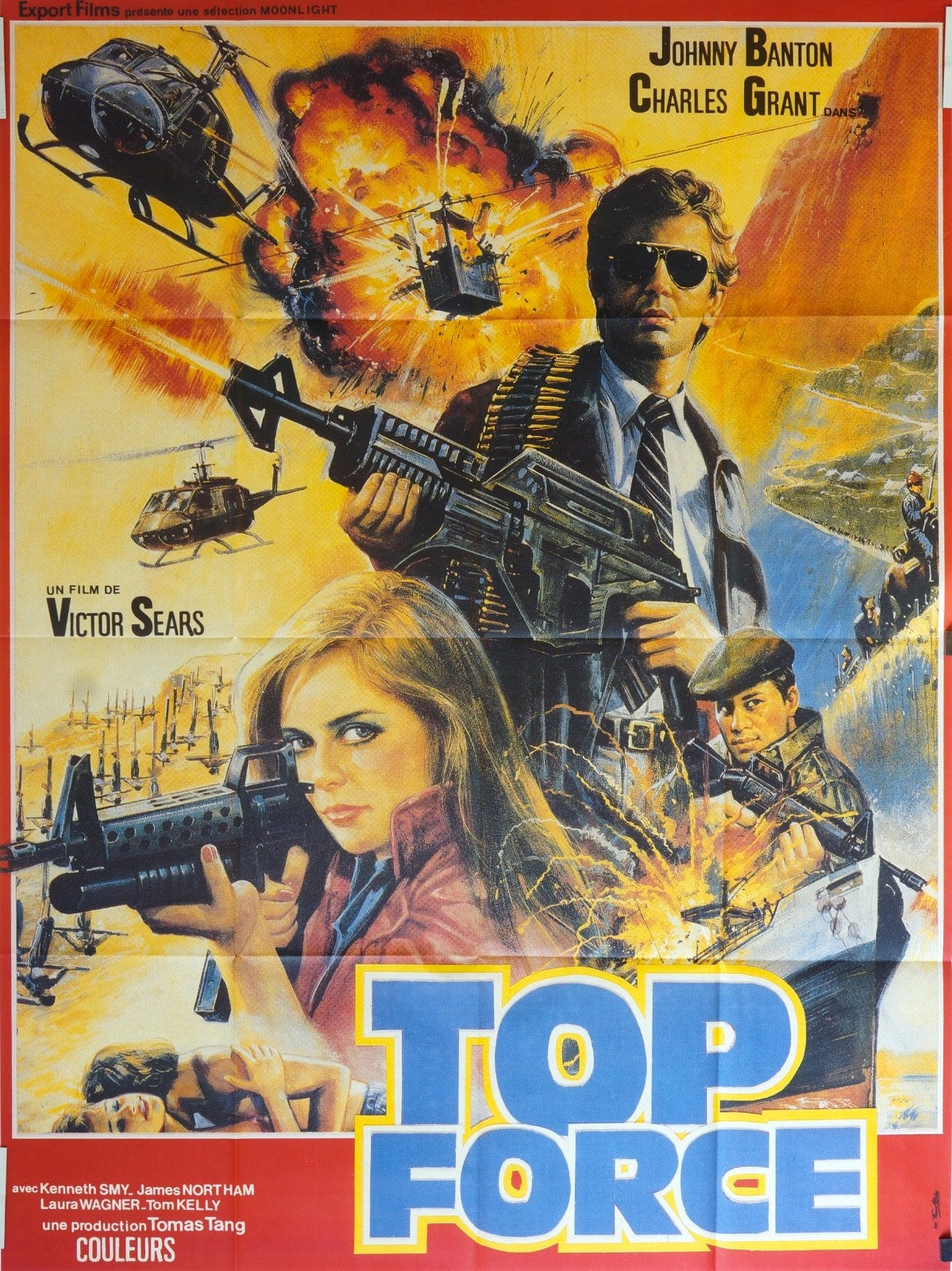 TOP FORCE JOHNNY BANTAN ORIGINAL MOVIE POSTER 120x160