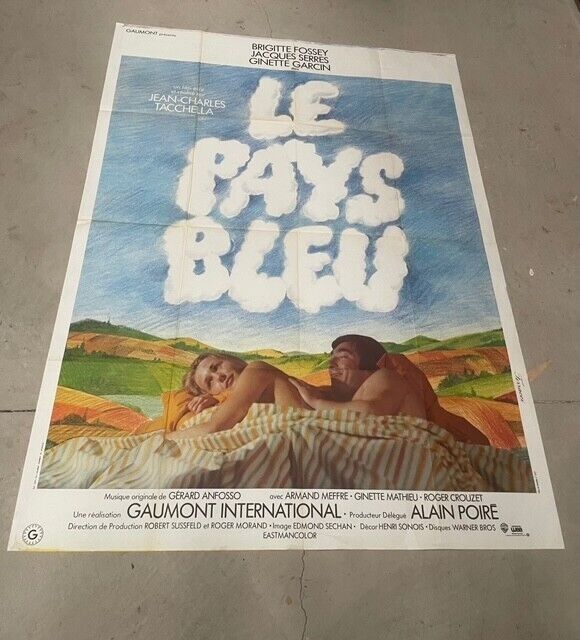 LE PAYS BLEU, BRIGITTE FOSSEY, MOVIE POSTER ORIGINAL 120x160