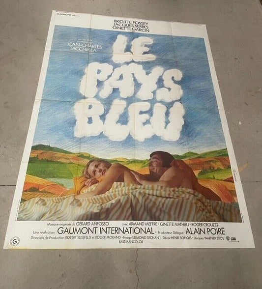 LE PAYS BLEU, BRIGITTE FOSSEY, MOVIE POSTER ORIGINAL 120x160